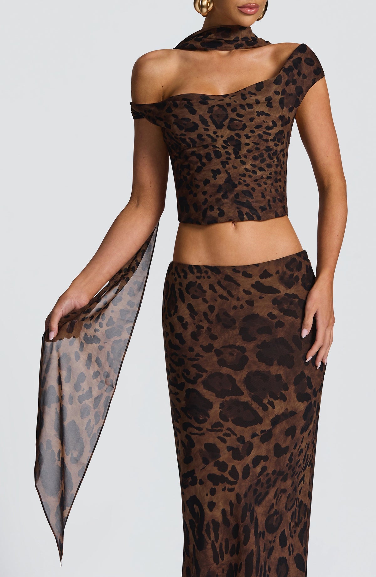 Foulard Freda — Imprimé léopard