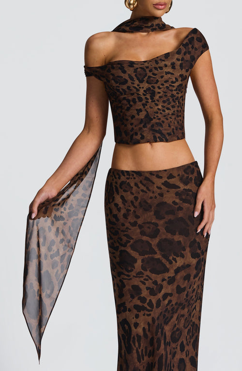 Foulard Freda — Imprimé léopard