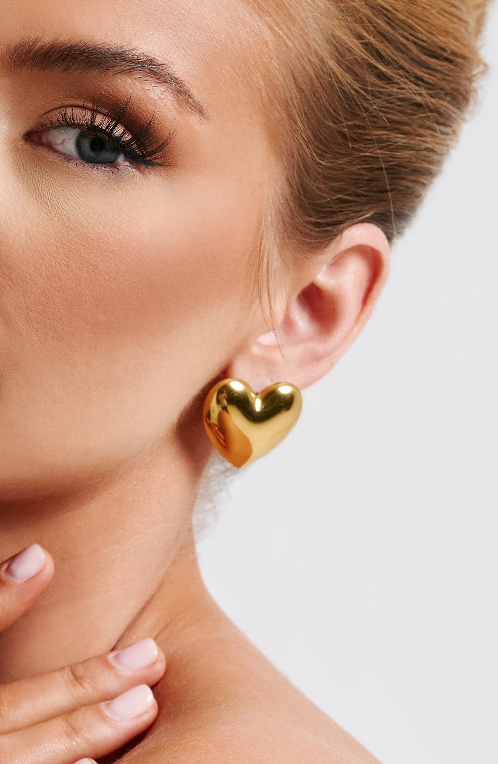 Boucles d'oreilles cœur Milan — Doré
