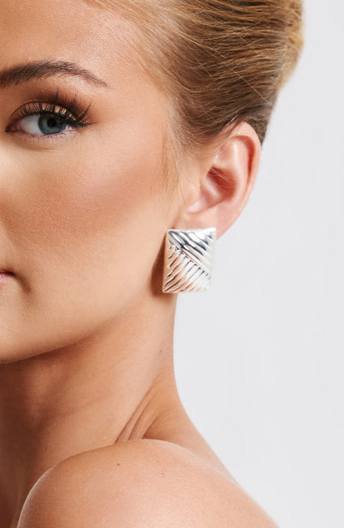 Boucles d'oreilles Bronte — Argenté