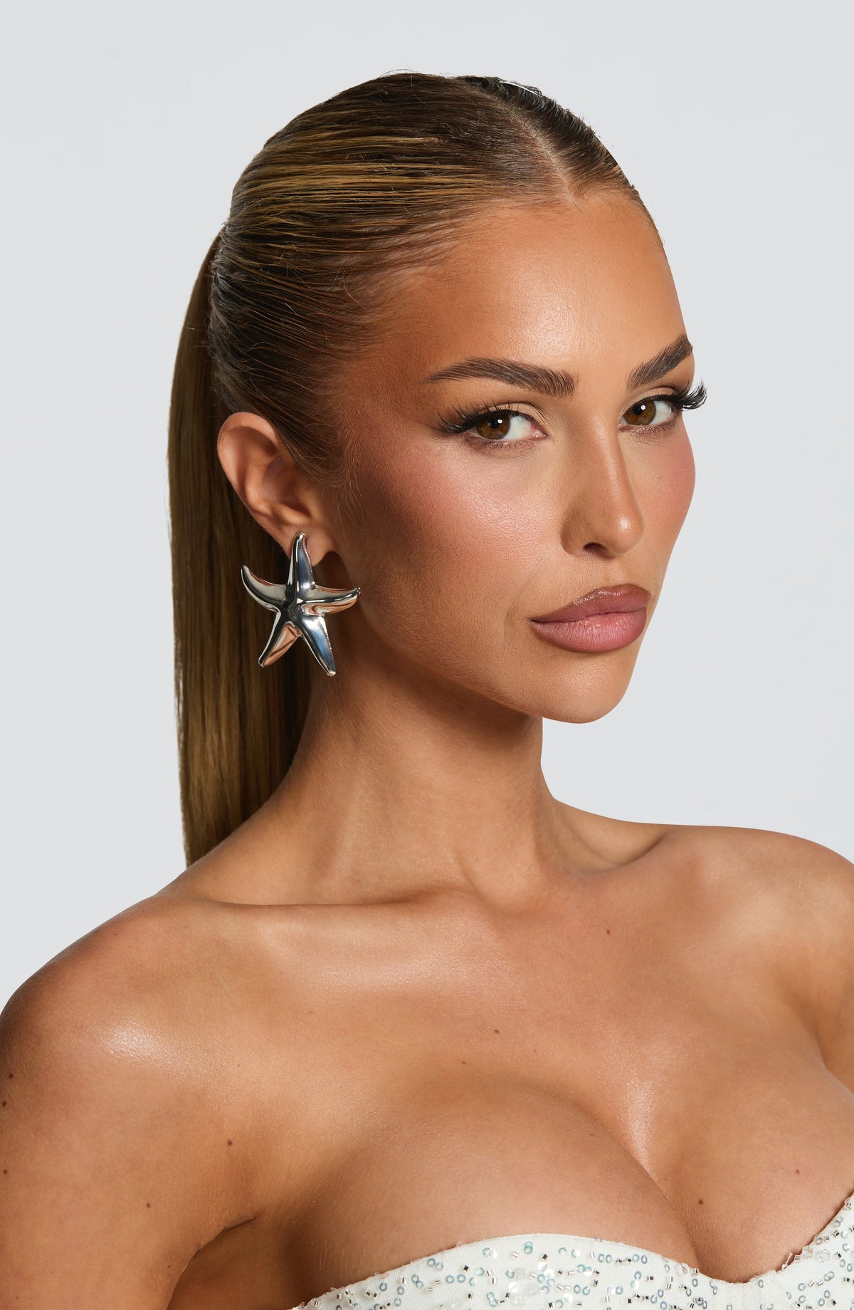 Boucles d'oreilles Dakona — Argenté