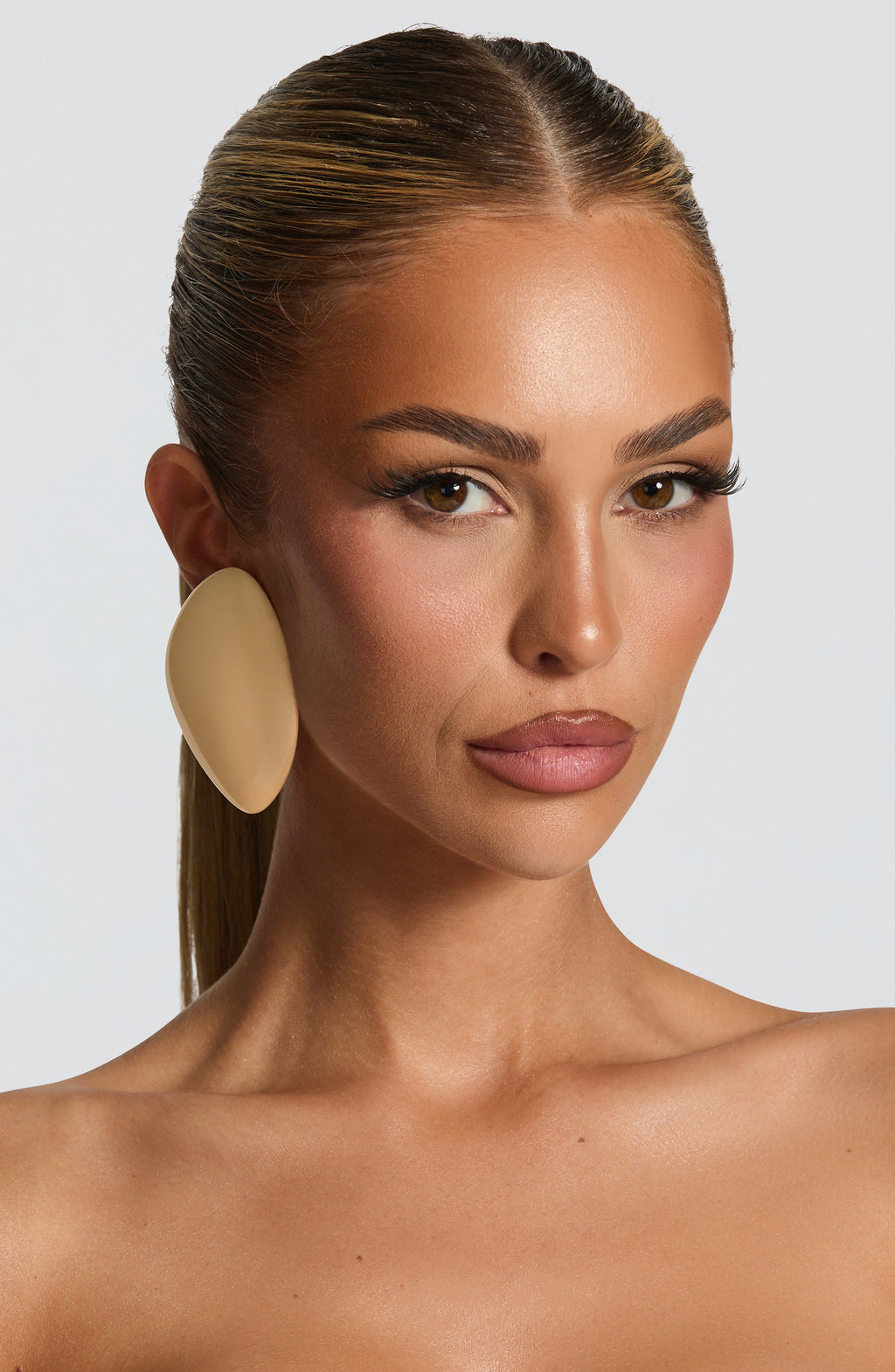 Boucles d'oreilles Elvera — Crème