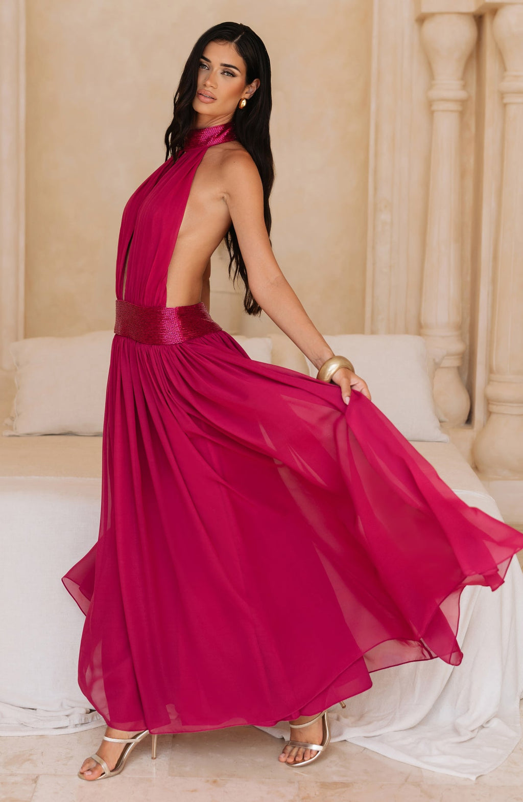 Robe longue Rosalina — RaspBaies — vue 2