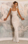 Robe longue Polina — Ivoire