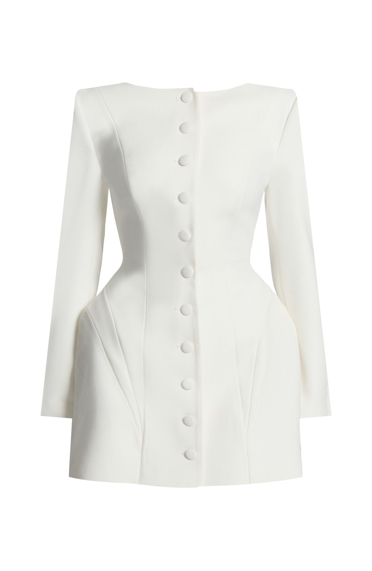 Robe courte Azzurra — Ivoire — vue 5
