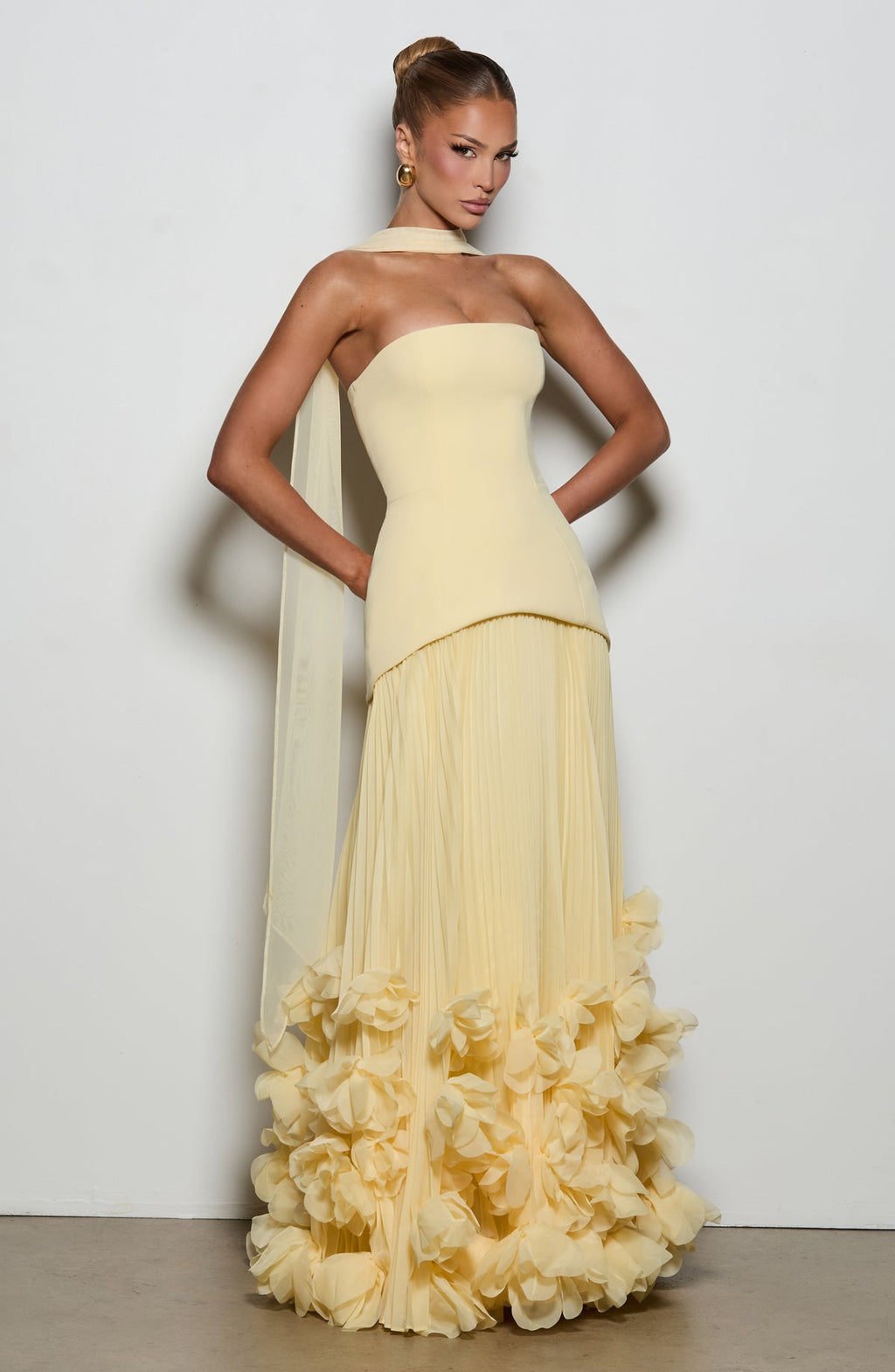 Robe de soirée Seraphina — Citron — vue 2