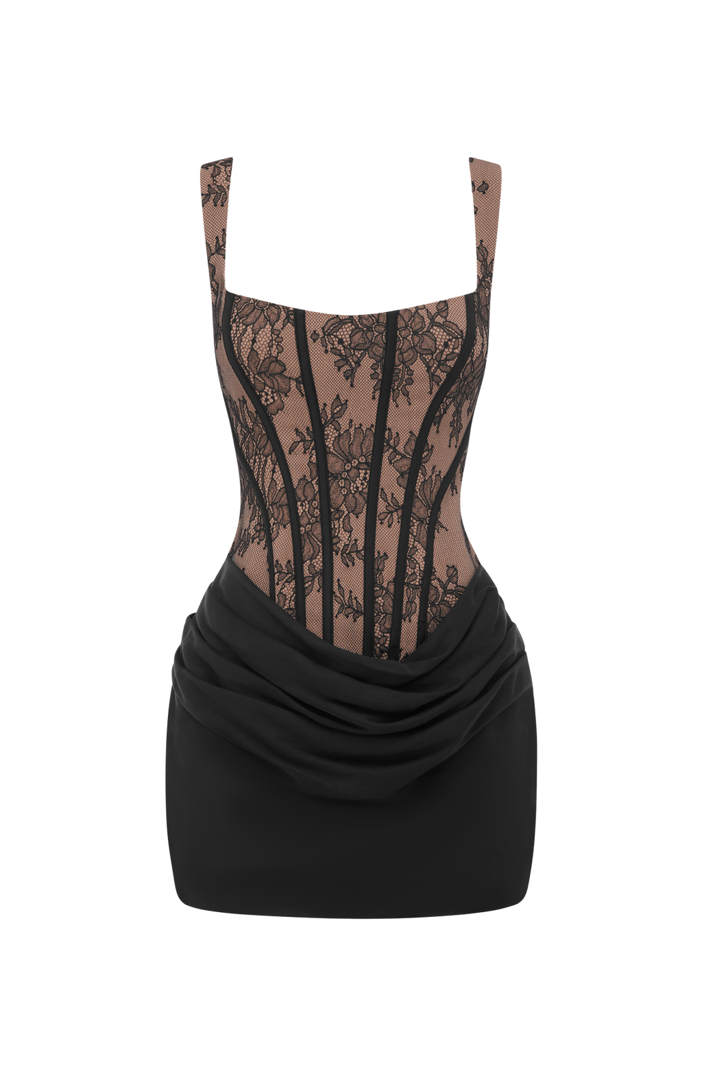 Robe courte Cornelia — Noir Lace — vue 5