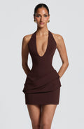 Robe courte Adaline — Prune