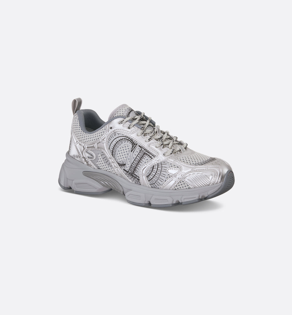 Dior Chrono Sneaker – Grey & Silver