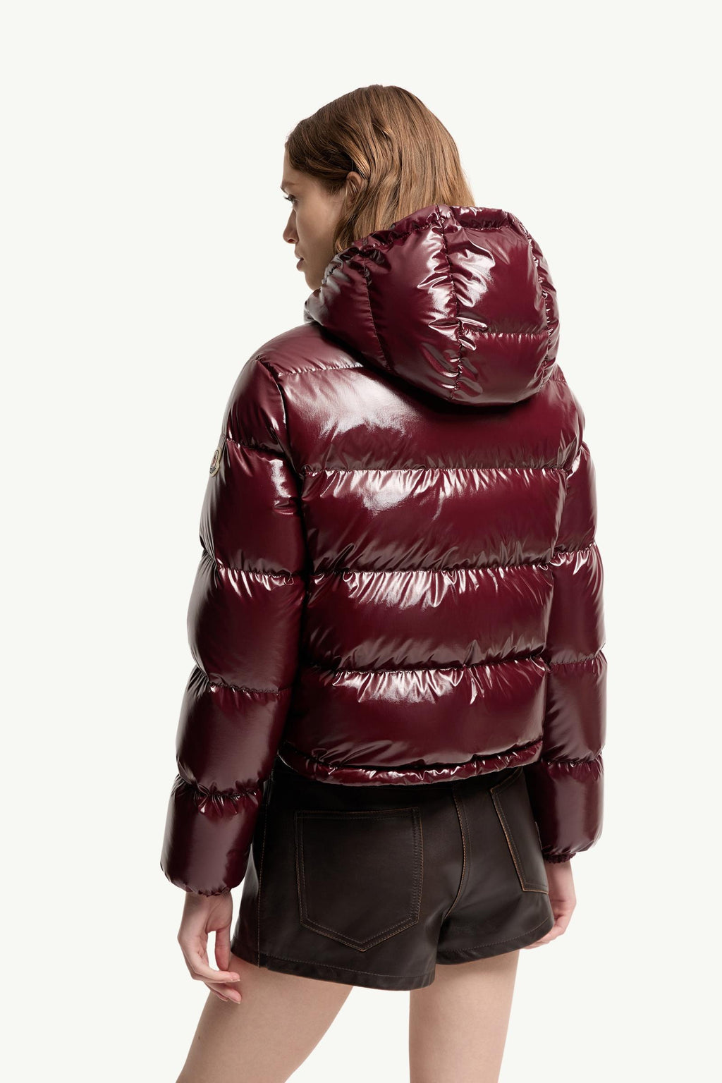 Moncler Niveole Short Down Jacket – Burgundy