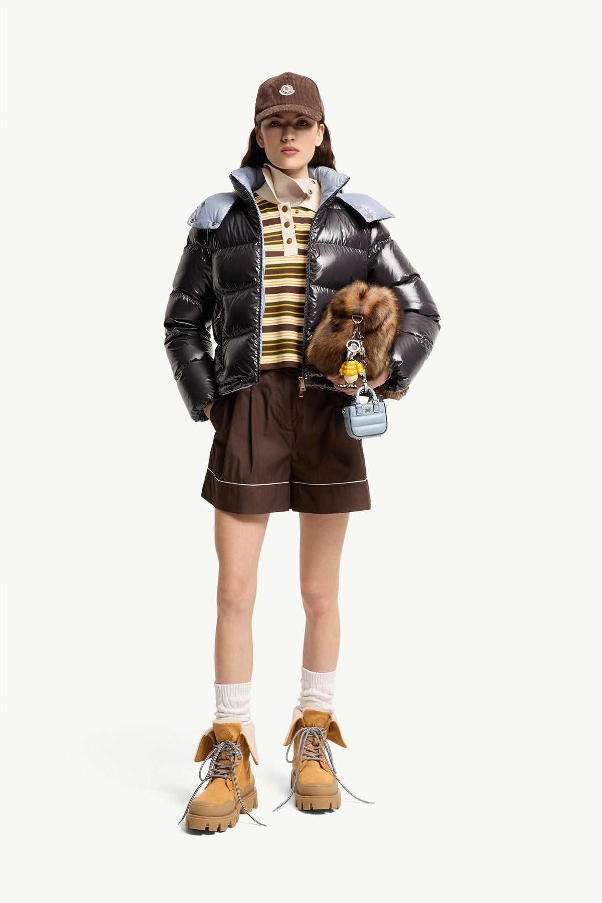 Moncler Niveole Short Down Jacket – Navy Blue