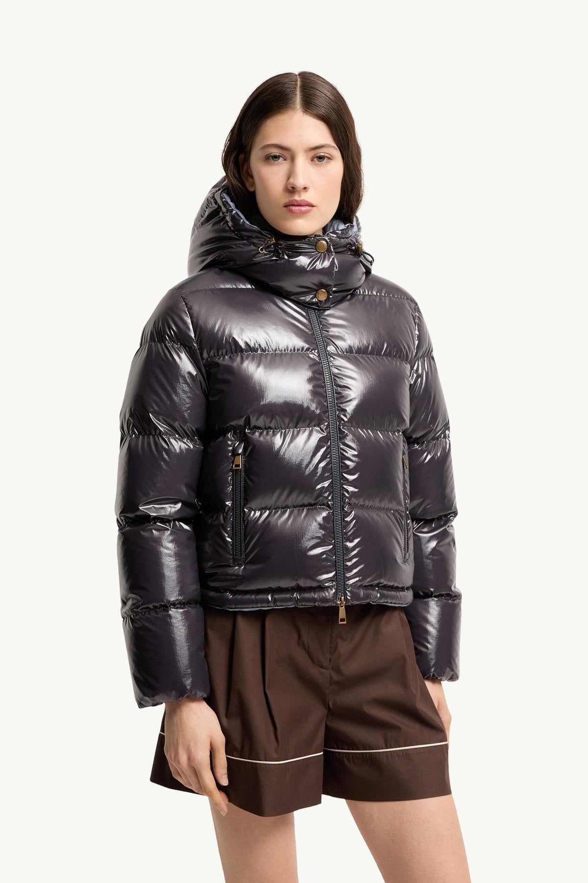 Moncler Niveole Short Down Jacket – Navy Blue