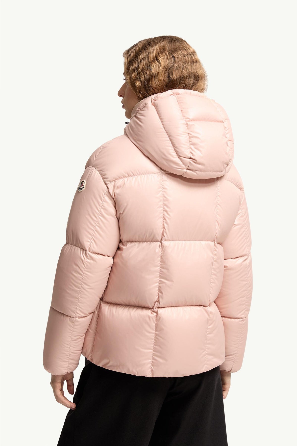 Moncler Parana Hooded Short Down Jacket – Light Pink