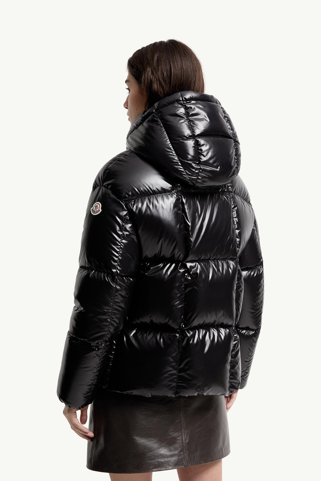 Moncler Parana Hooded Short Down Jacket – Black