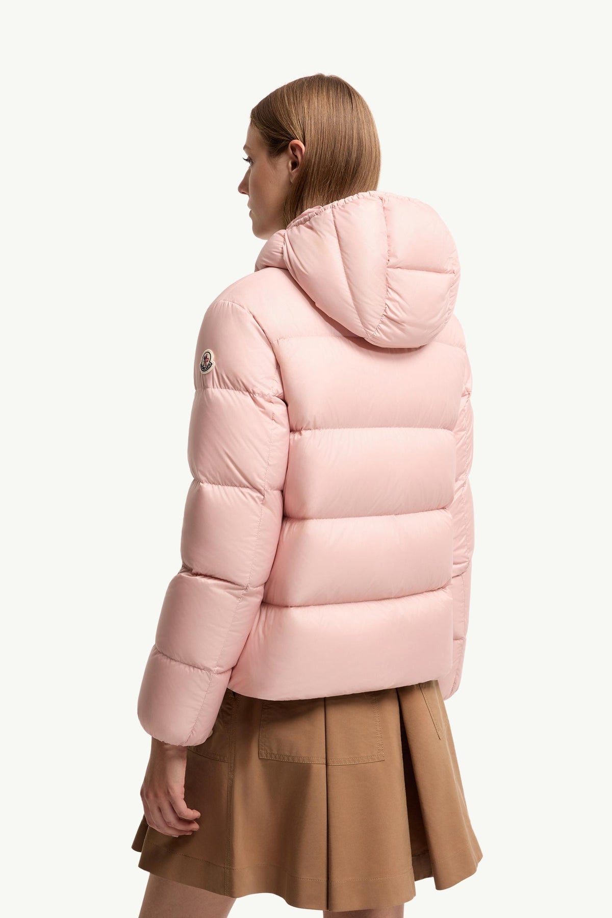 Moncler Feligule Hooded Short Down Jacket – Pink