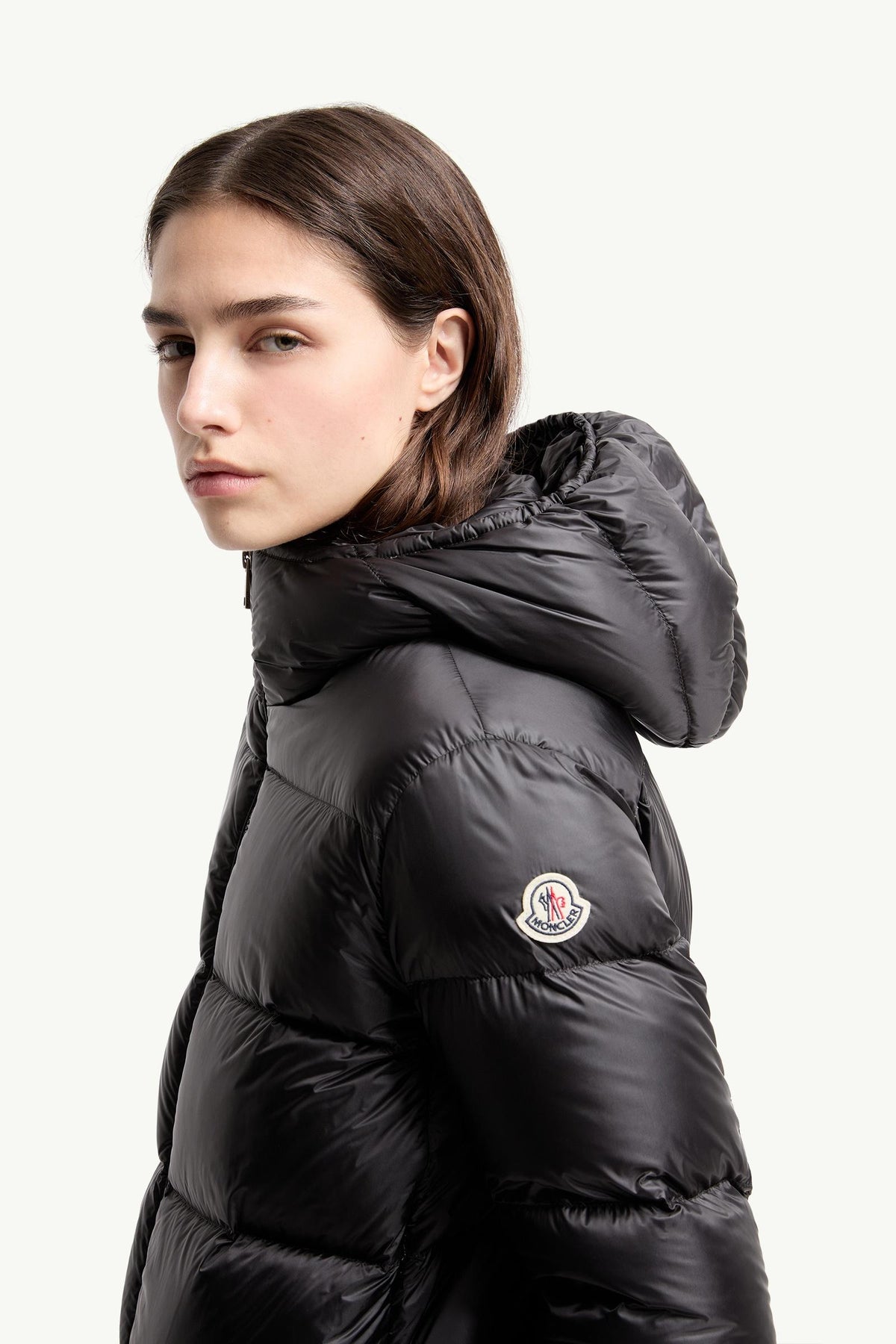 Moncler Feligule Hooded Short Down Jacket – Black