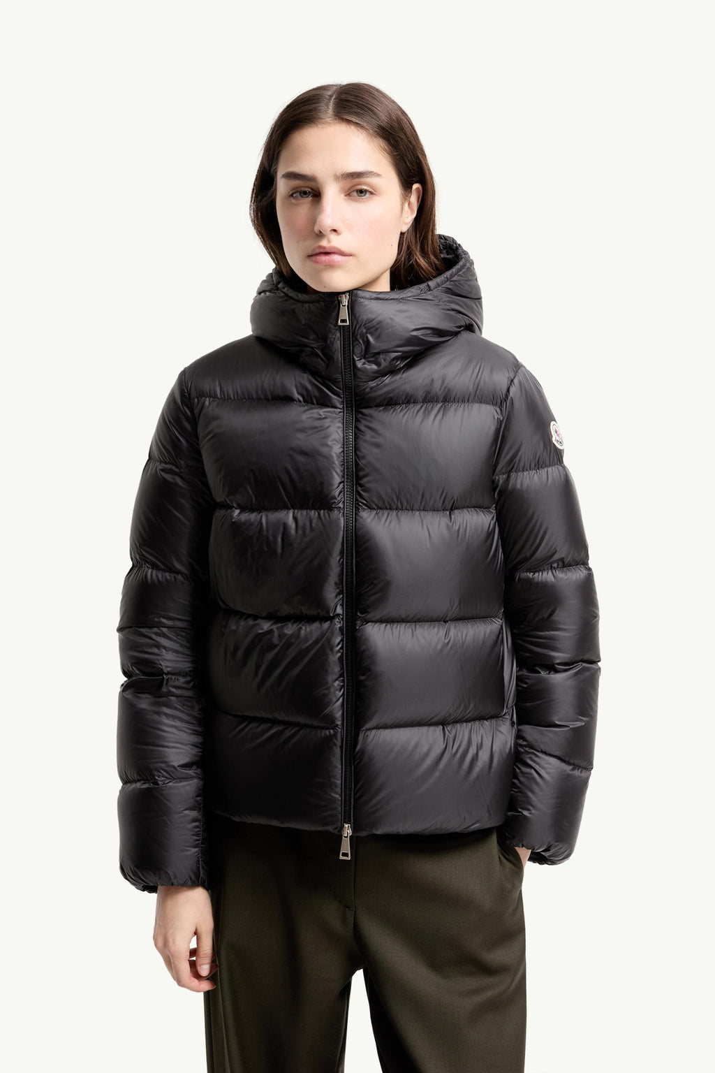 Moncler Feligule Hooded Short Down Jacket – Black