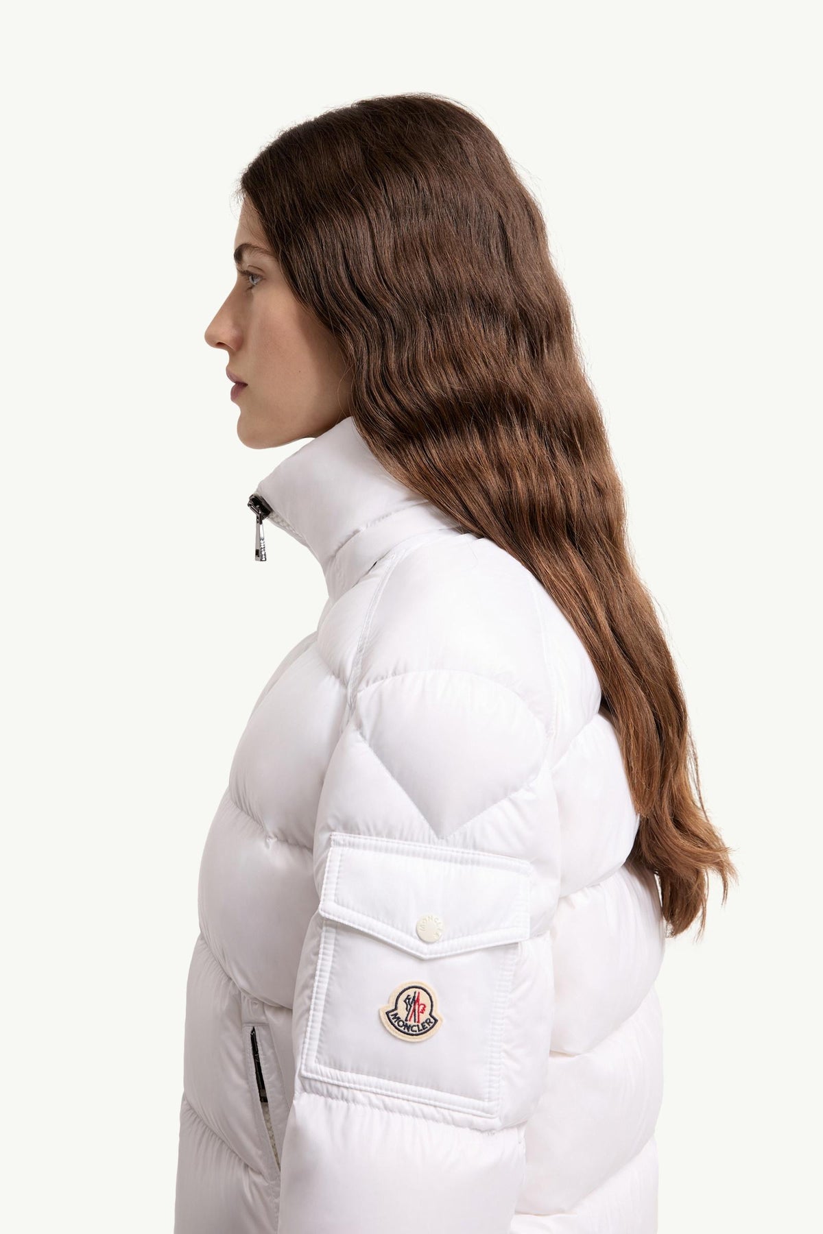Moncler Maire Hooded Short Down Jacket – Off White