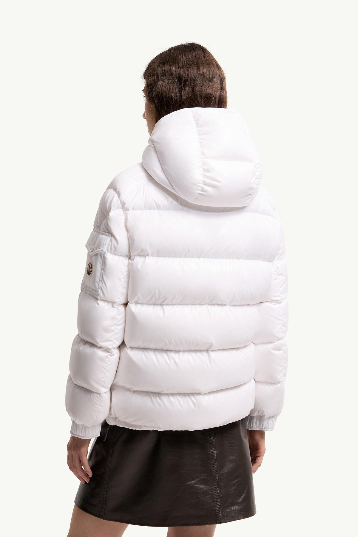 Moncler Maire Hooded Short Down Jacket – Off White