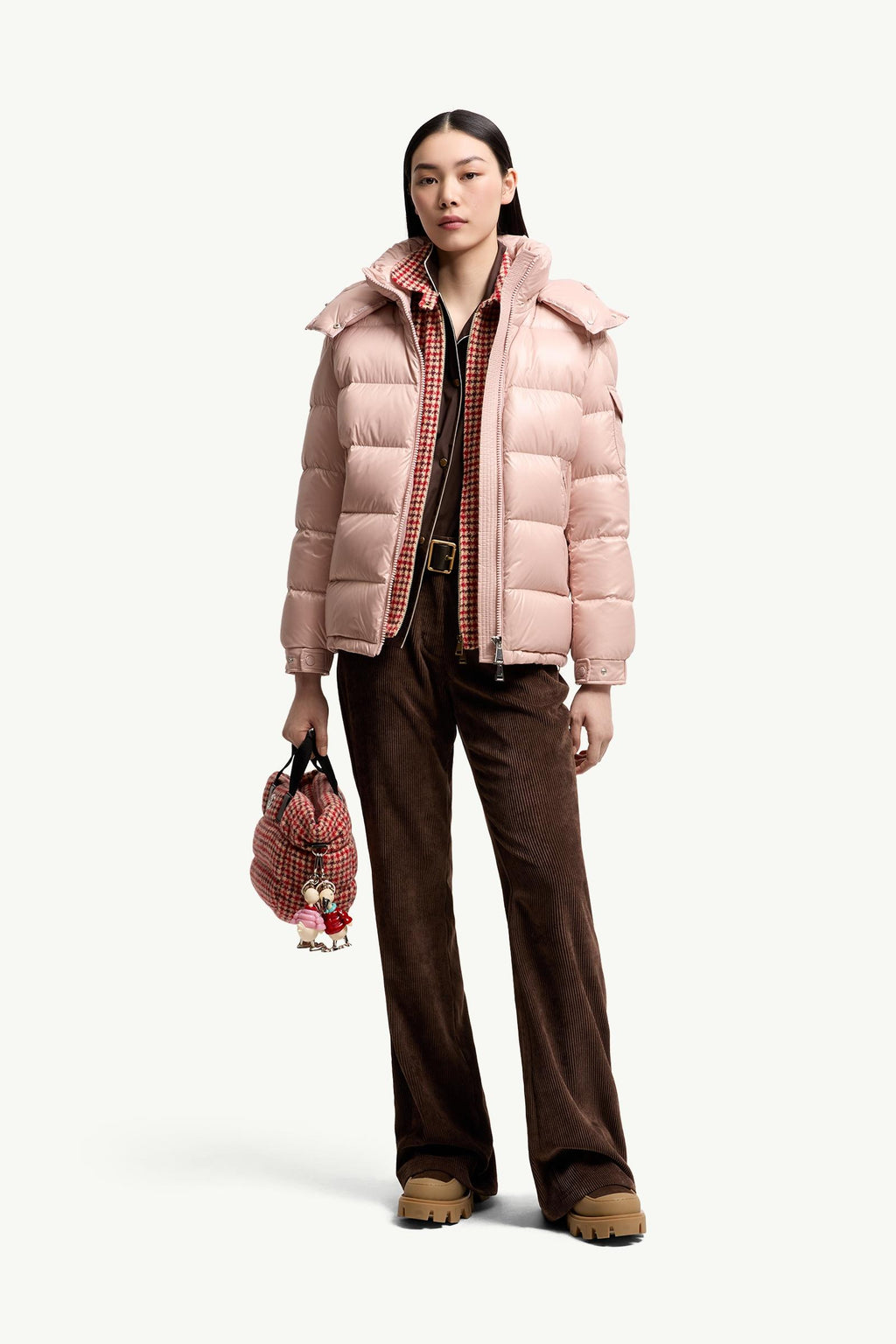 Moncler Maire Hooded Short Down Jacket – Pink