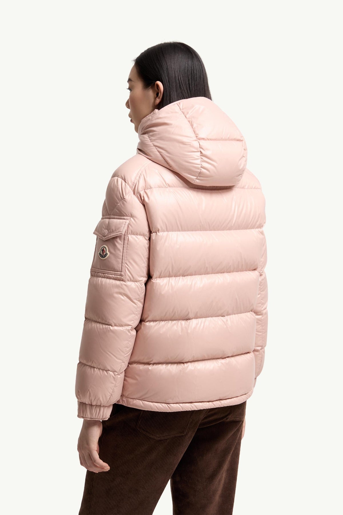 Moncler Maire Hooded Short Down Jacket – Pink