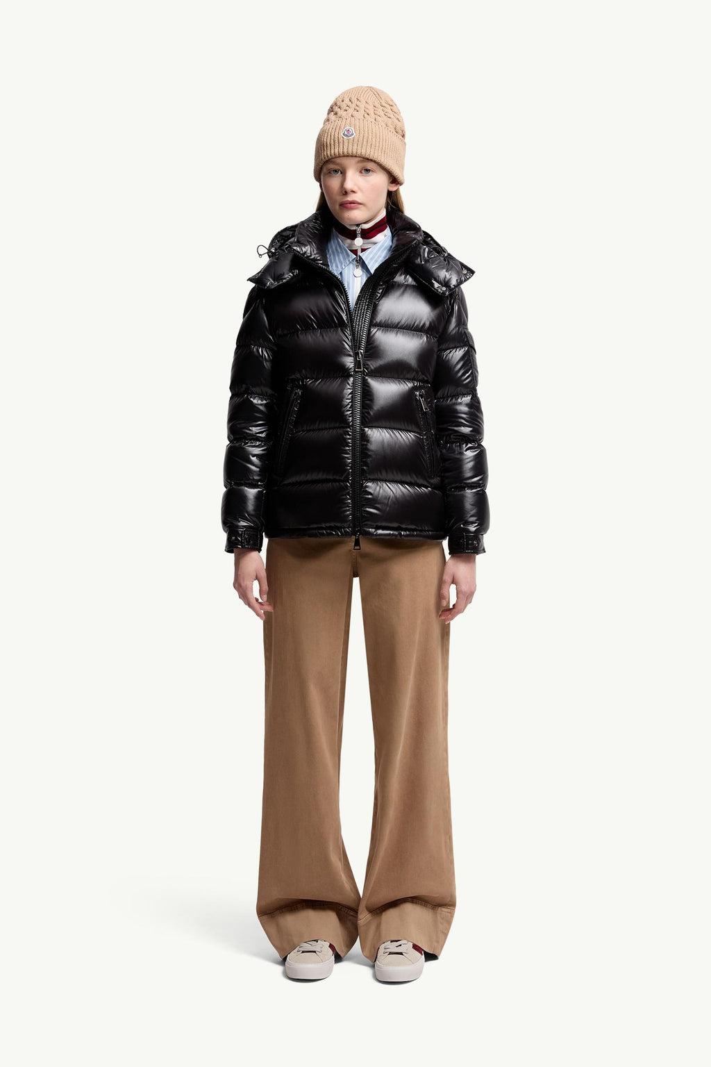Moncler Maire Hooded Short Down Jacket – Black
