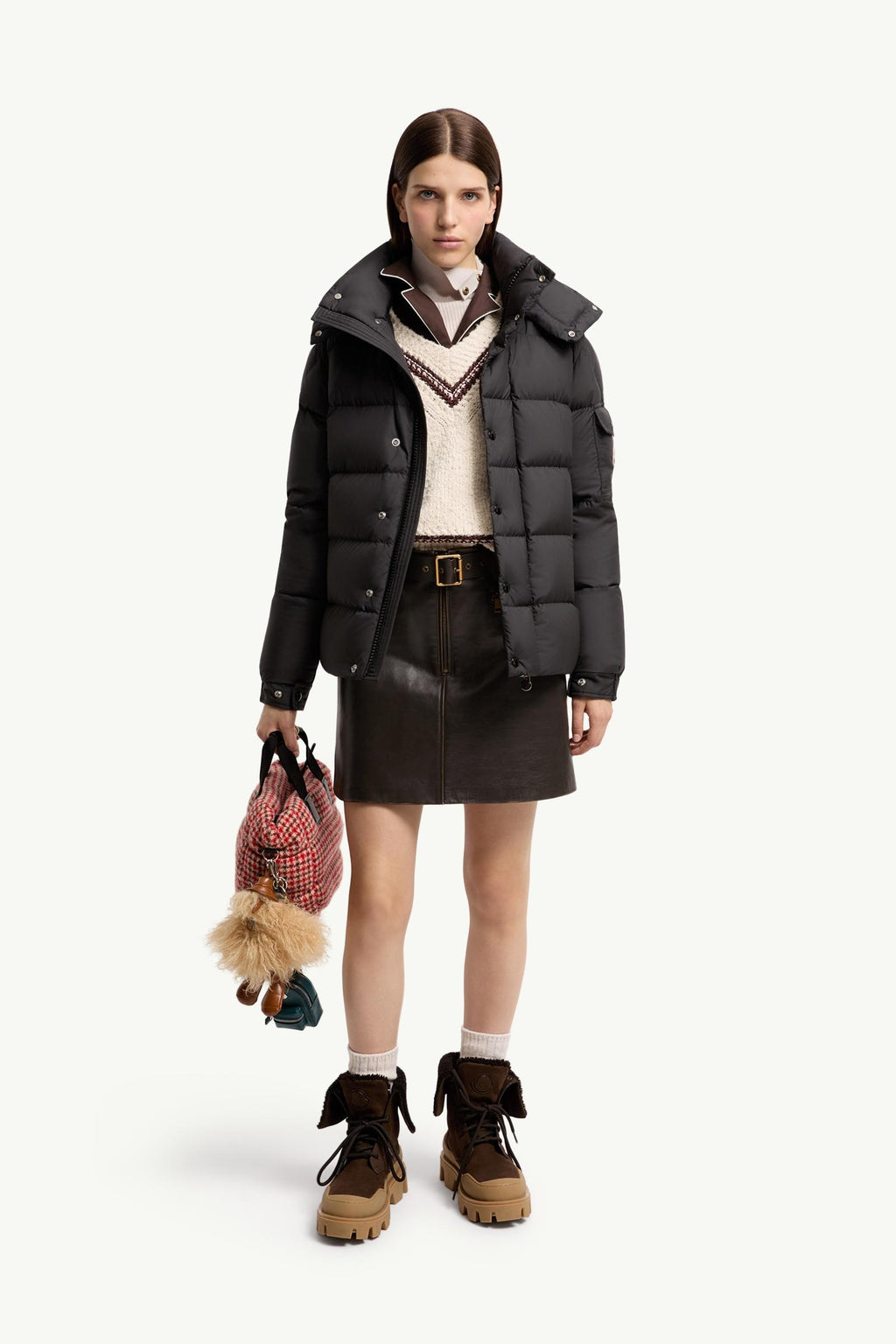 Moncler Maya 70 Hooded Short Down Jacket – Black