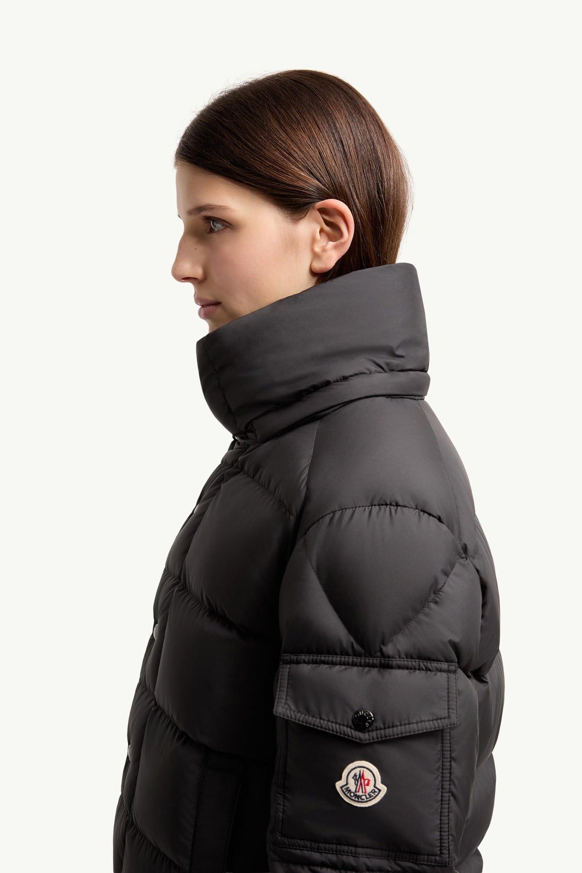 Moncler Maya 70 Hooded Short Down Jacket – Black