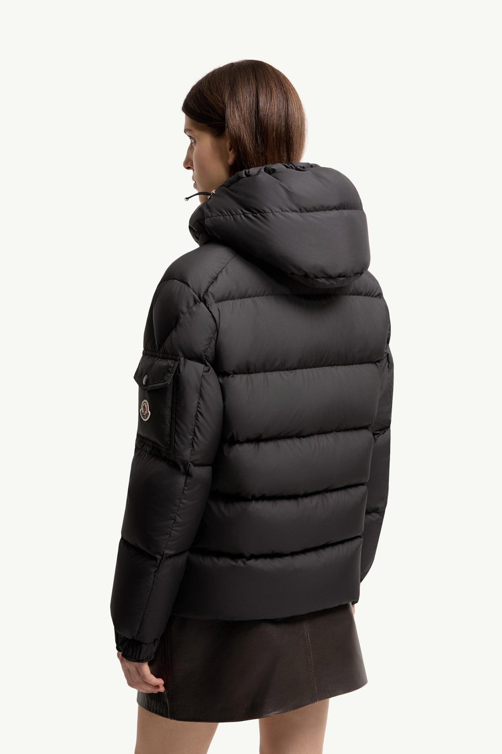 Moncler Maya 70 Hooded Short Down Jacket – Black