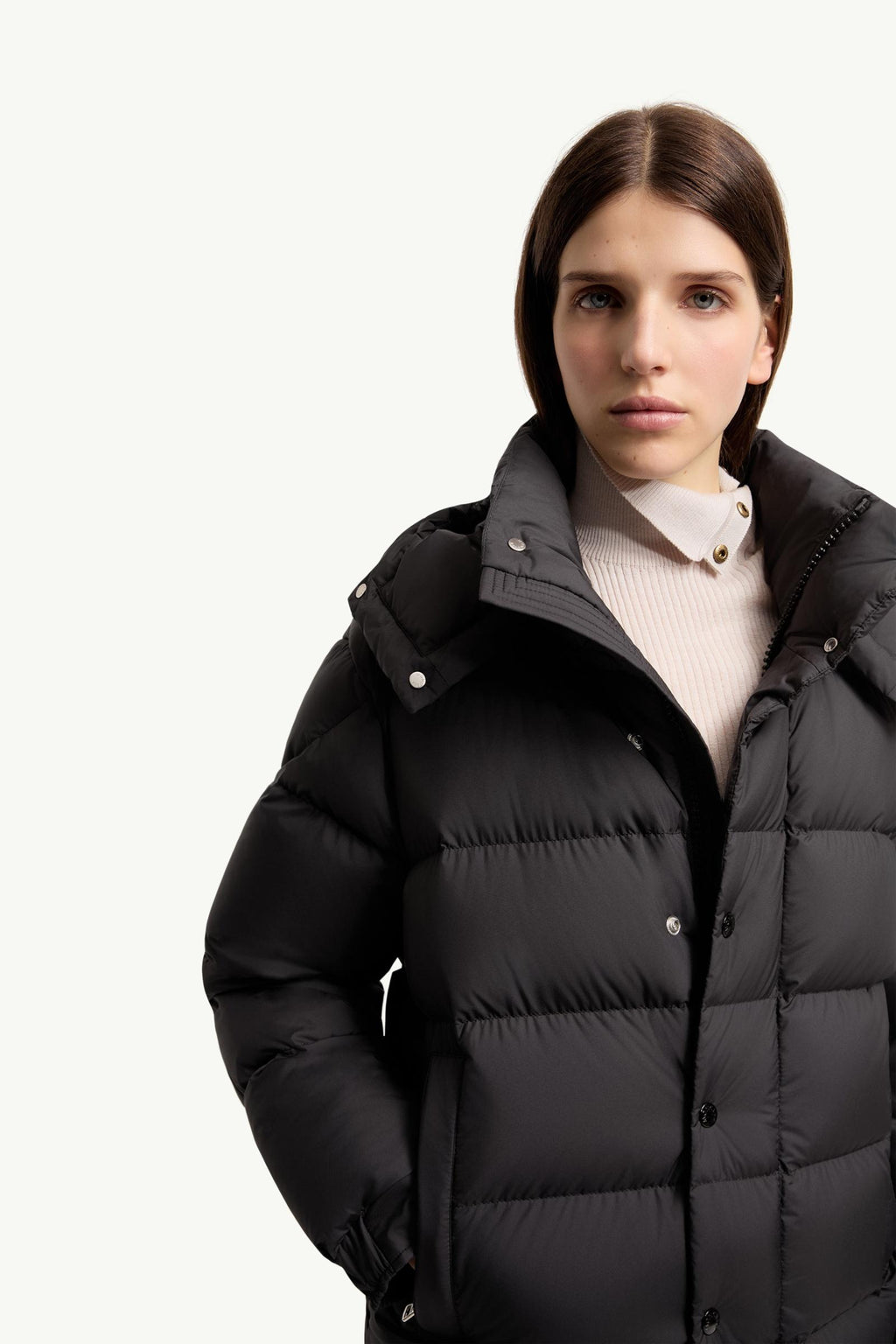 Moncler Maya 70 Hooded Short Down Jacket – Black