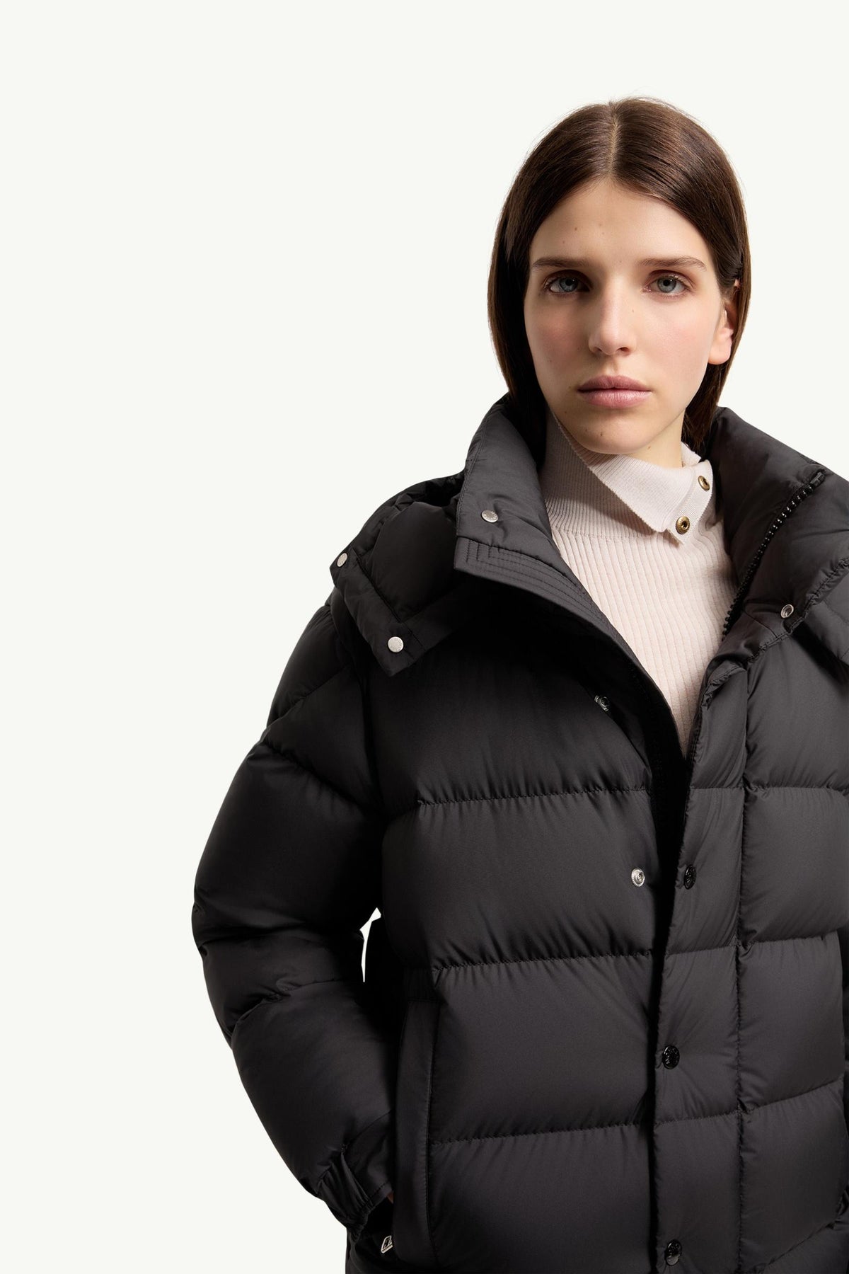 Moncler Maya 70 Hooded Short Down Jacket – Black