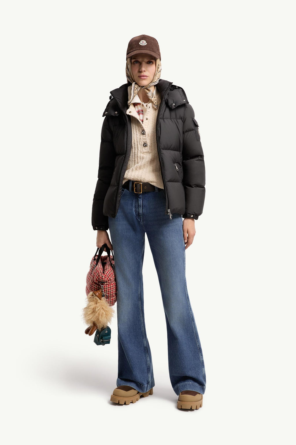 Moncler Fourmines Hooded Short Down Jacket – Black
