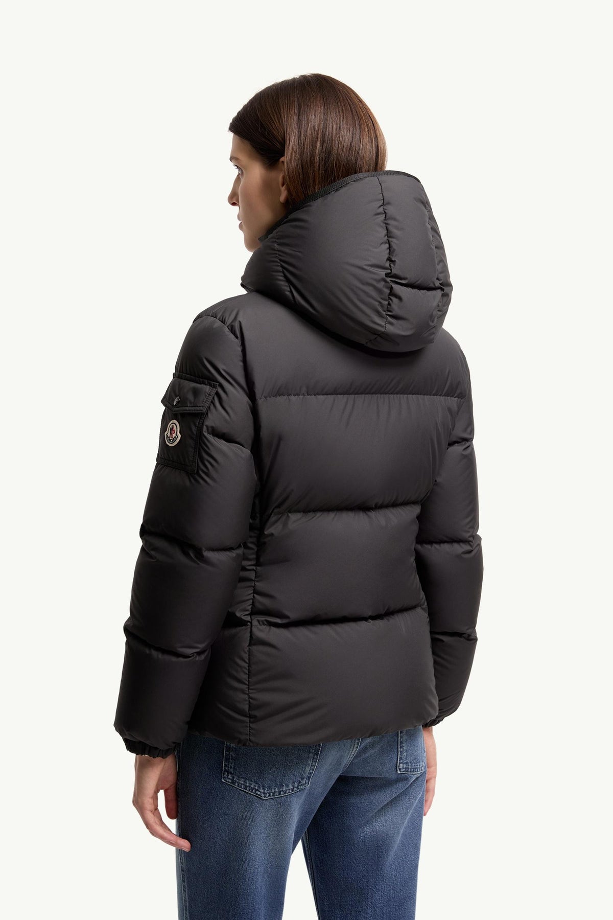 Moncler Fourmines Hooded Short Down Jacket – Black