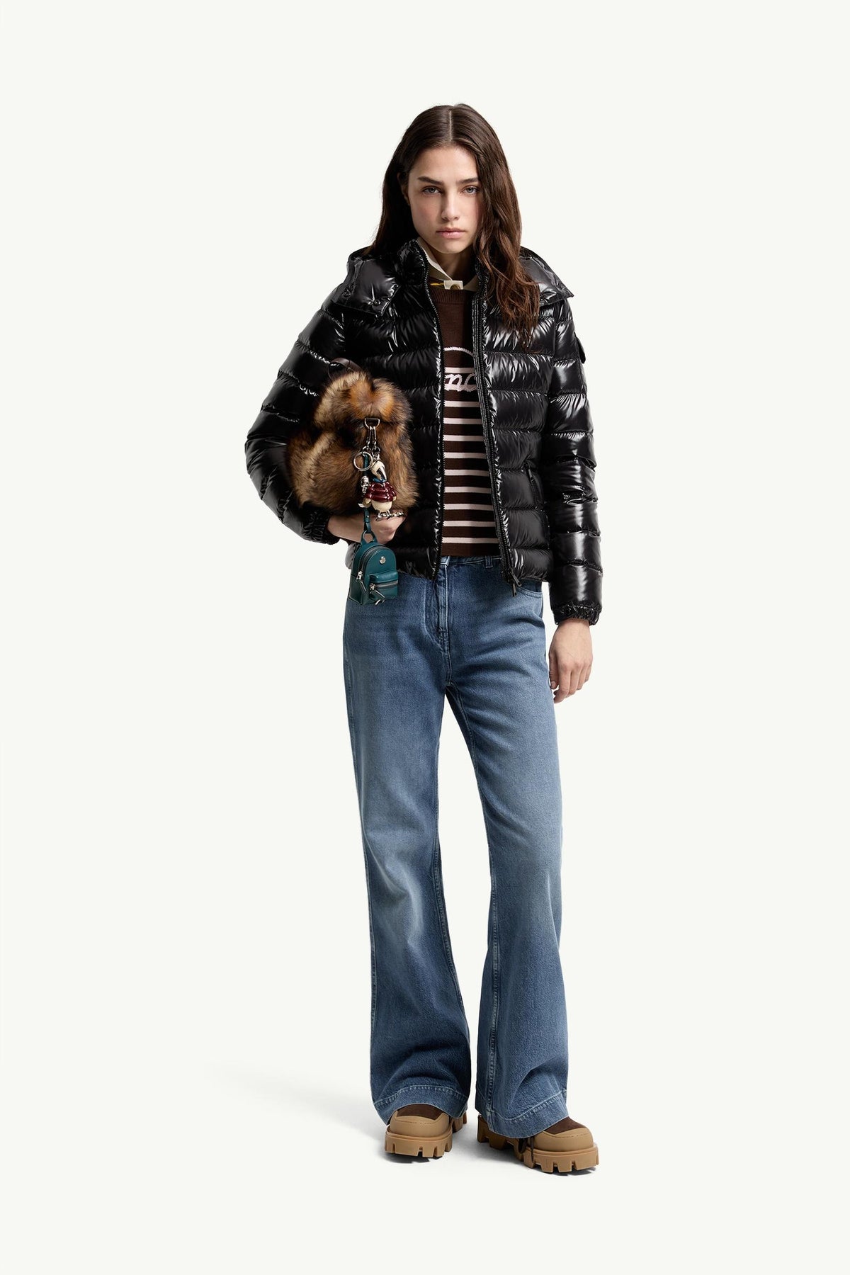 Moncler Bady Hooded Short Down Jacket – Black