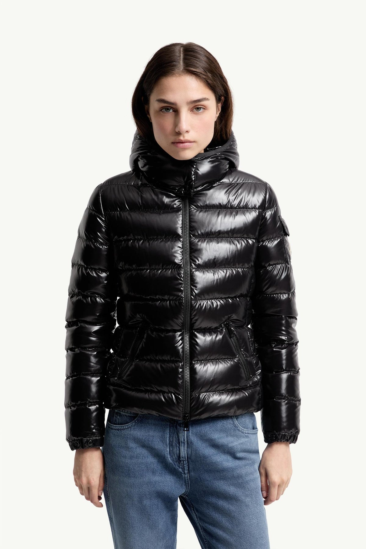 Moncler Bady Hooded Short Down Jacket – Black