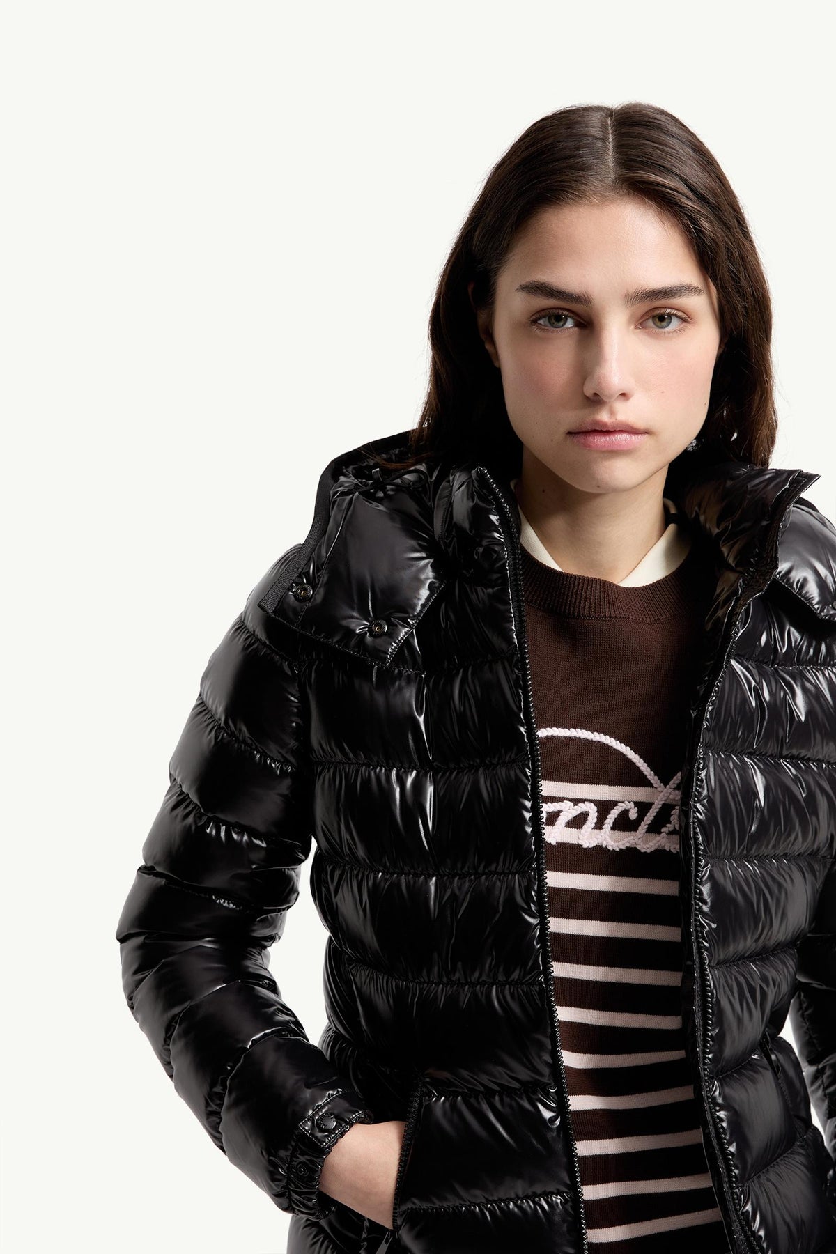 Moncler Bady Hooded Short Down Jacket – Black