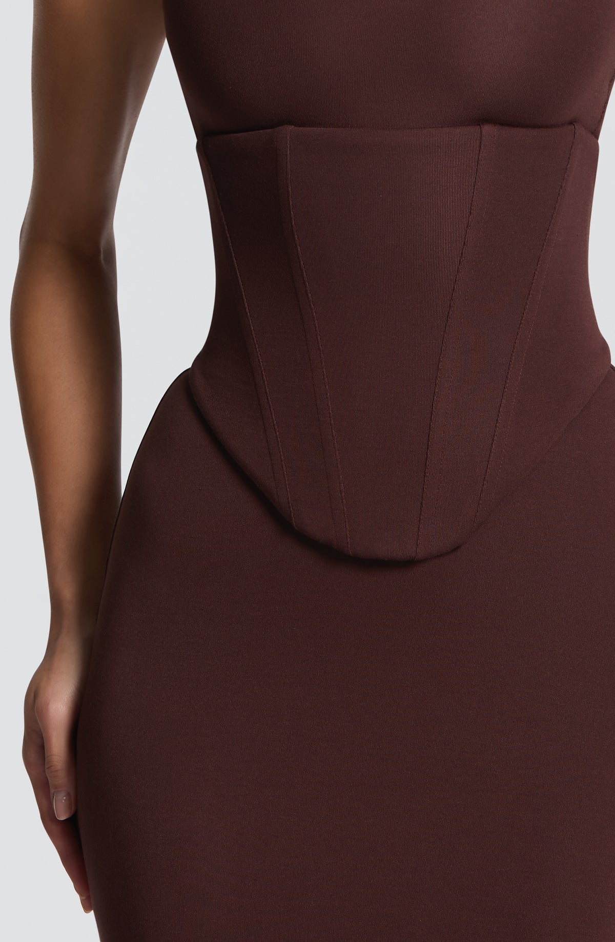 Robe midi Roberta — Prune — vue 5