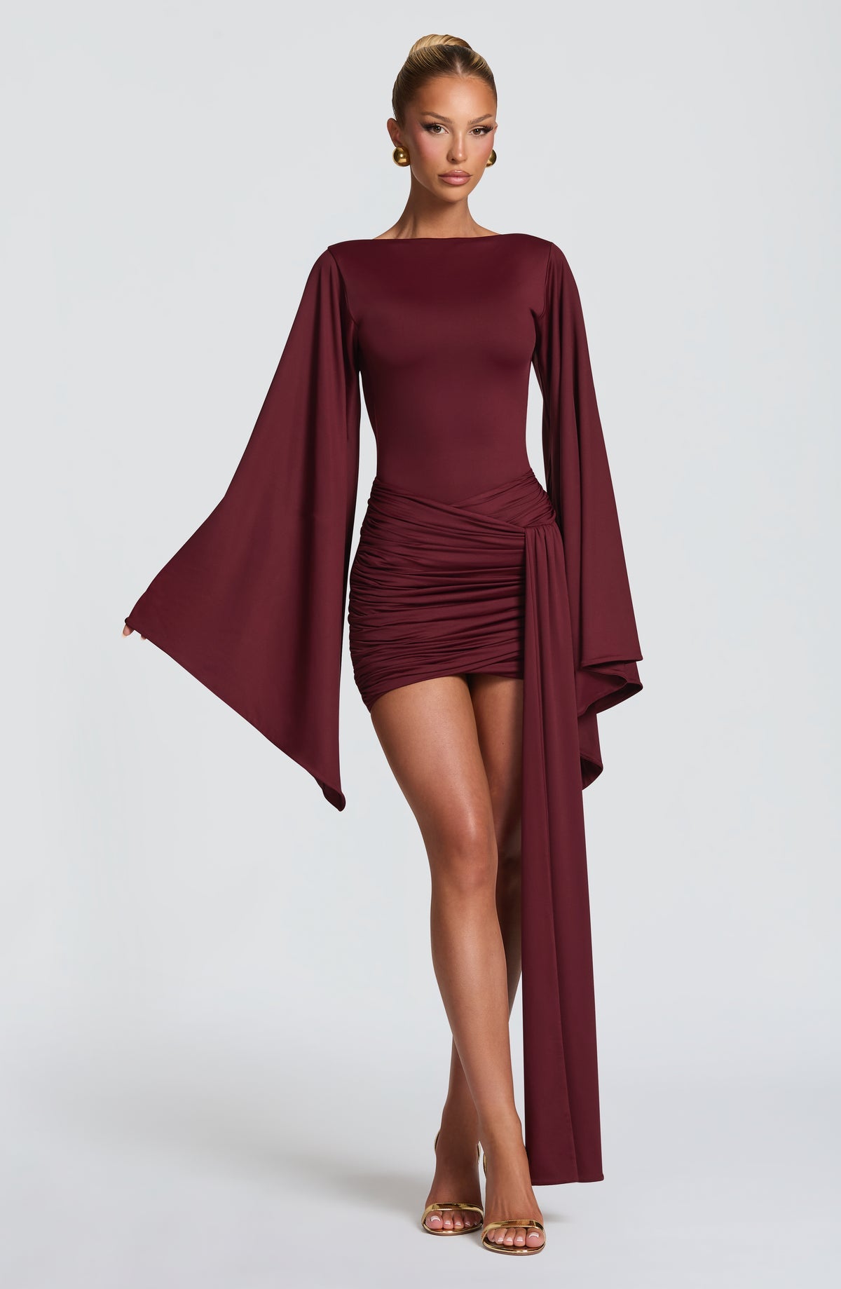 Robe courte Lucetta — Rouge cerise