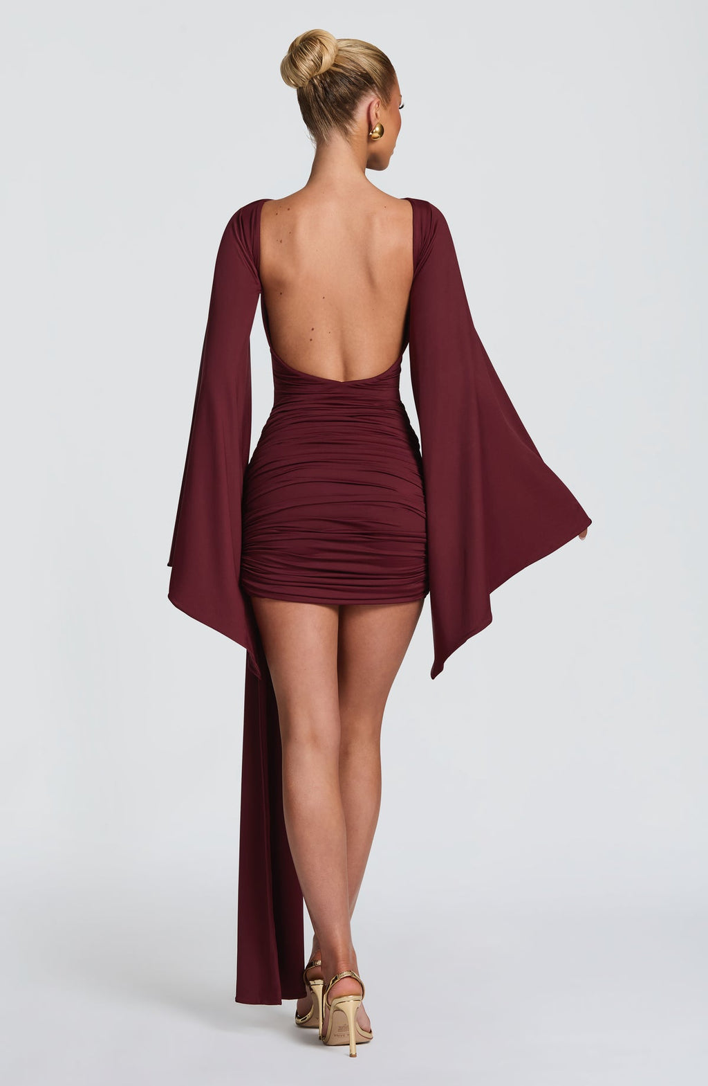 Robe courte Lucetta — Rouge cerise — vue 2