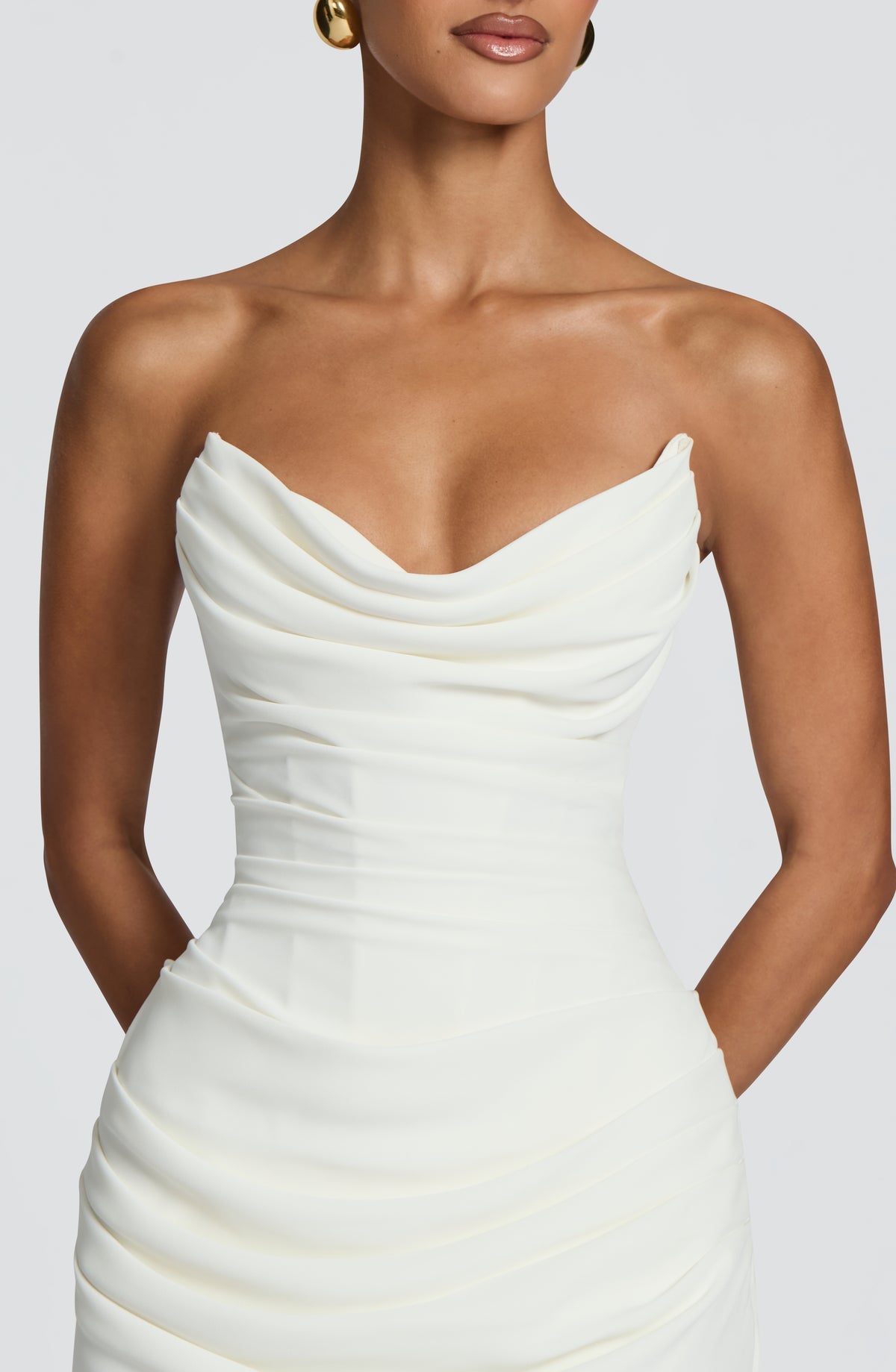 Robe courte Lauren — Ivoire — vue 5