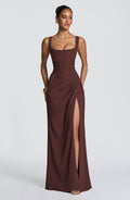 Robe longue Laleh — Prune