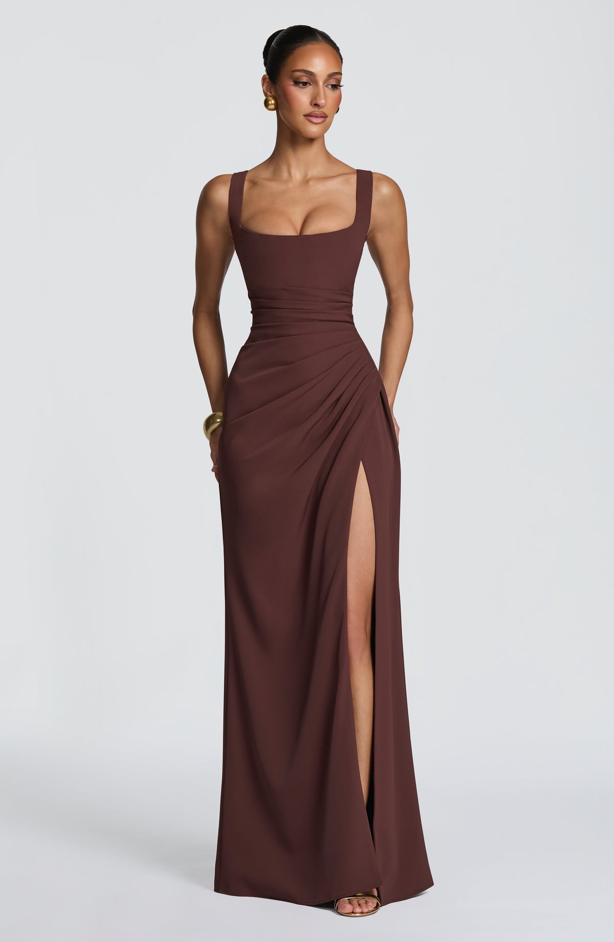 Robe longue Laleh — Prune
