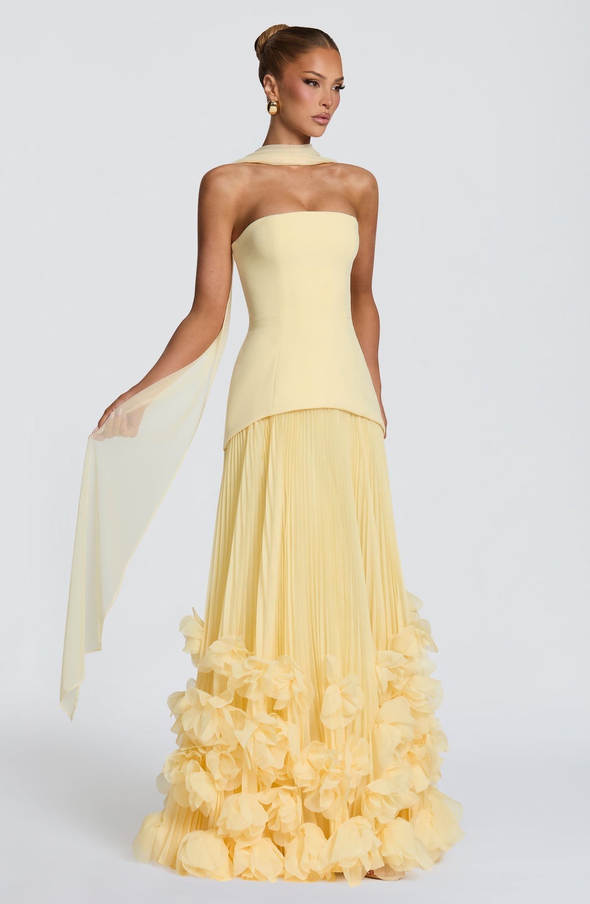 Robe de soirée Seraphina — Citron — vue 5
