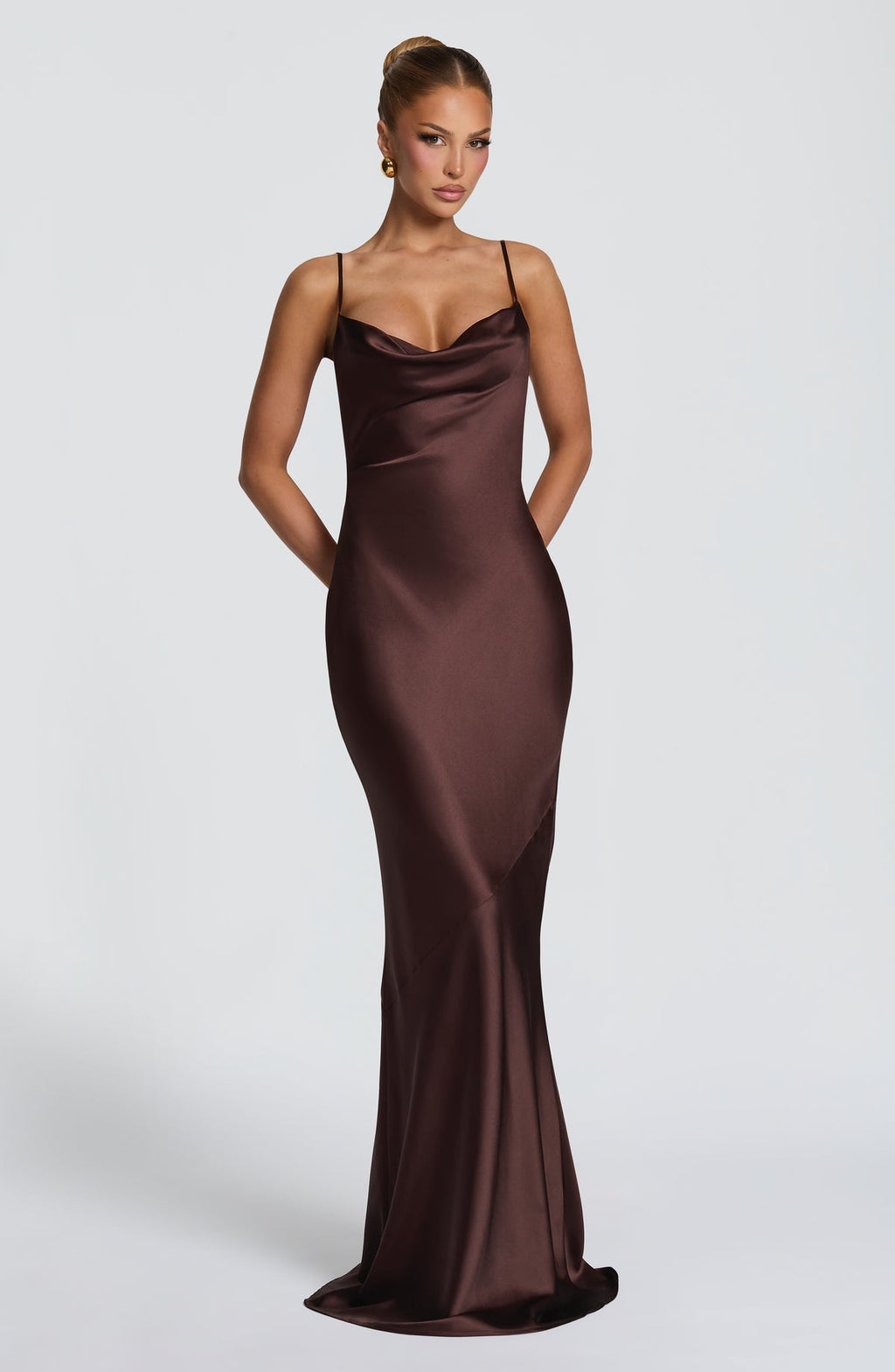 Robe longue Sorelle — Prune — vue 2