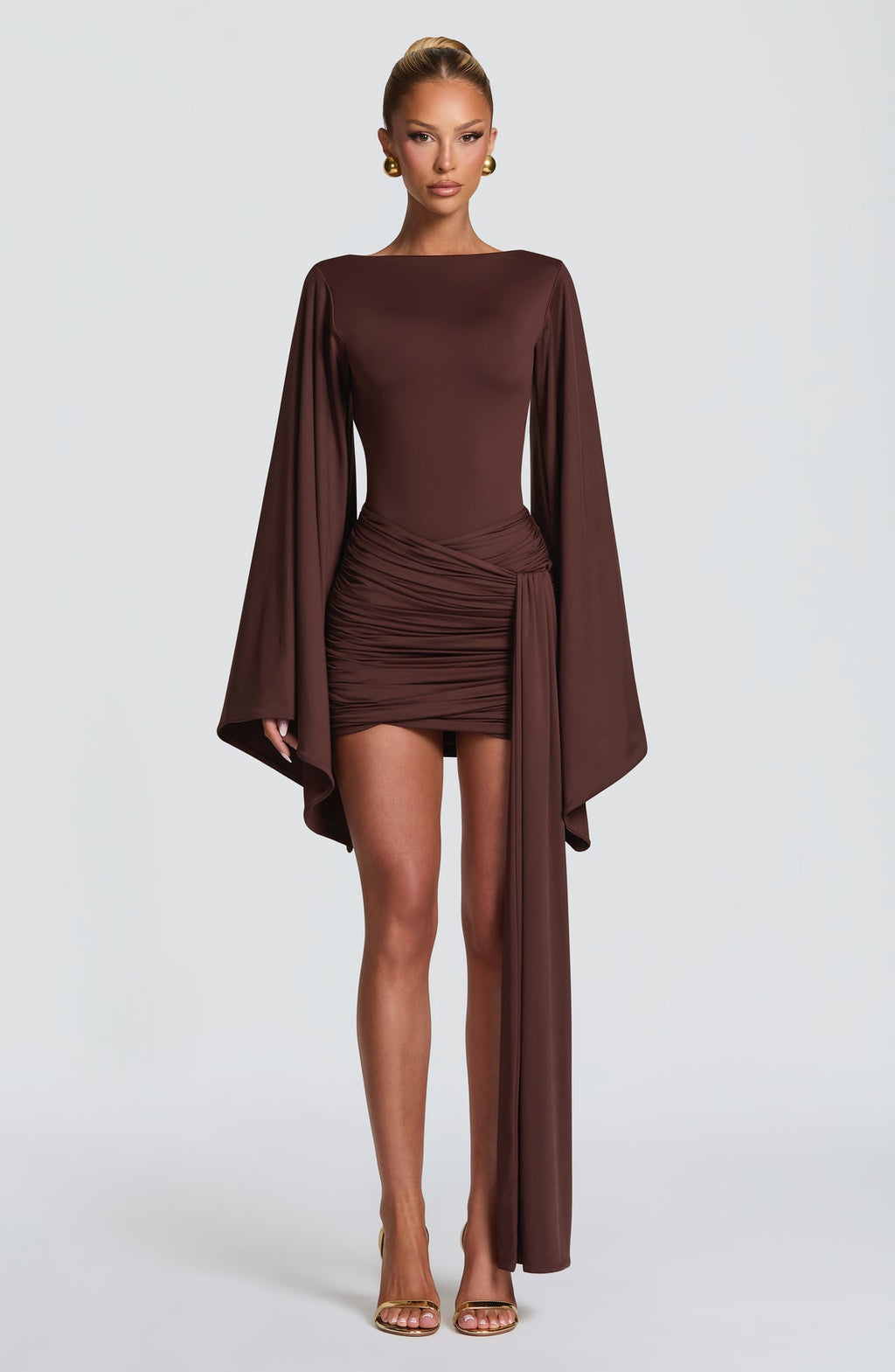 Robe courte Lucetta — Prune — vue 3