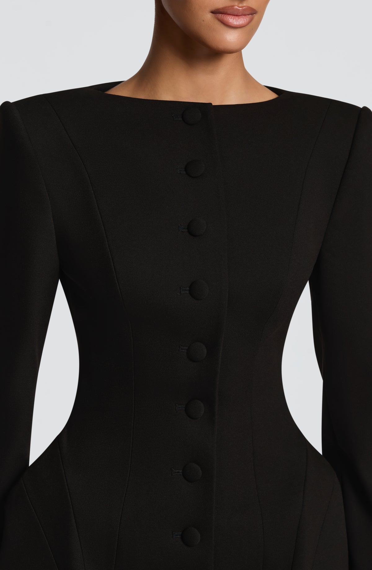 Robe courte Azzurra — Noir — vue 5