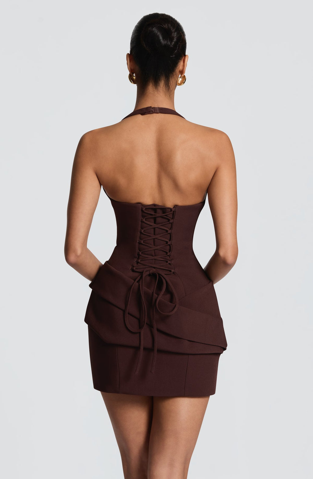 Robe courte Adaline — Prune — vue 2