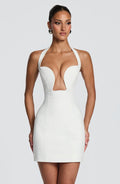Robe courte Charlotte — Ivoire