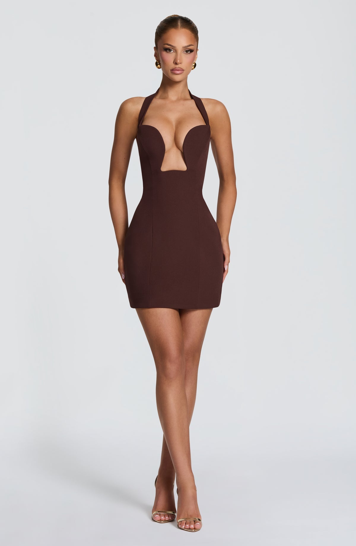 Robe courte Charlotte — Prune — vue 5