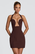 Robe courte Charlotte — Prune